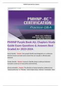 PMHNP Purple Book ALL Chapters Study Guide Exam Questions & Answers Best Graded A+ 2023-2024. 