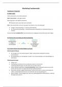 Marketing Fundamentals Hoofdstuk 8 (Prijsbeleid) - Samenvatting van Slides/Notities/Boek - Jaar 22-23