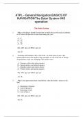 ATPL - General Navigation BASICS OF NAVIGATION The Solar System- INS operation