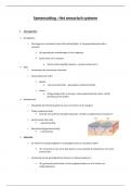 Samenvatting VZOM: Het sensorisch systeem (Anatomie & Fysiologie)