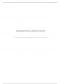 Developmental Analysis-Newton Human Growth and Development (HSCO 502) Liberty University A+