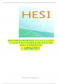  HESI RNEXIT V1,V2,V3,V4,V 5 AND V8 COMPLETE EXAMS 2023 VERSIONS | UPDATE!! HESI EXIT V1