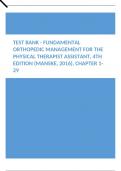 Test Bank - Fundamental Orthopedic Management for the Physical Therapist Assistant, 4th Edition (Manske, 2016), Chapter 1-29