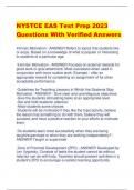 NYSTCE EAS Test Prep 2023  Questions With Verified Answers