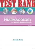 Understanding Pharmacology for Health Professionals 5th Edition Test Bank
