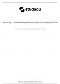 WOOW!!! BEST med-surg-understanding-medical-surgical-nursing-test-bank QUESTIONS WITH ANSWERS,HUGE EDUCATIVE DOCUMENT WORTH THE PRICE