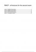 All lectures exam II - Research methods for analyzing complex problems (AM_1182) 