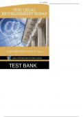 Legal Environment Today 8th Edition By  Miller - Test Bank
