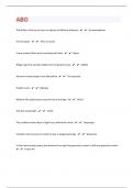 ABO 63 Exam Review Questions With Correct Answers