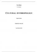 Test Bank For Cultural Anthropology 8th Edition By Barbara Miller (All Chapters, 100% Original Verified, A+ Grade)
