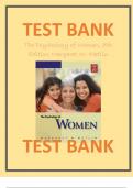 Test Bank for The Psychology of Women, 7th Edition Margaret W. Matlin Latest Verified Review 2024 Practice Questions and Answers for Exam Preparation, 100% Correct with Explanations, Highly Recommended, Download to Score A+