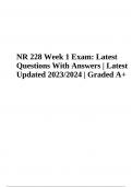 NR 228 Midterm Exam Questions With Answers Latest Updated 2024 (Graded A+)