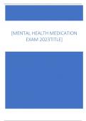   [MENTAL HEALTH MEDICATION  EXAM 2023TITLE] Ativan (Lorazepam) - ANSWER Antianxiety, benzodiazepines - anxiety disorder Ativan (Lorazepam) side effects - ANSWER Depression, lethargy, apathy, fatigue, light-headedness,  disorientation, restlessness, const