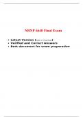 NRNP 6640 Final Exam -Psychotherapy (Version 1) 75 Q & A, Walden University.