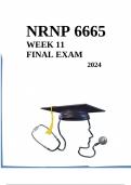 NRNP 6665 Week 11 Final Exam Latest 2024/2025 (100% Correct Answers & Explanations)