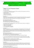 MEDICAL-SURGICAL NURSING: CONCEPTS FOR INTERPROFESSIONAL COLLABORATIVE CARE 9 EDITION TEST BANK Chapter 14: Care of Preoperative Patients