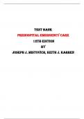 Test Bank For Prehospital Emergency Care  12th Edition By Joseph J. Mistovich, Keith J. Karren |All Chapters,  Year-2024|