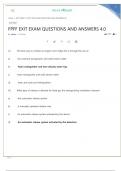 FPFF EXIT EXAM QUESTIONS AND ANSWERS 4.0 GRADED A+