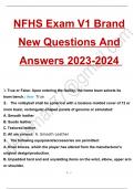 NFHS Basketball 2023-2024 Exam Version 2 Brand New Questions & Answers