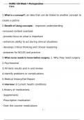 NURS 120 Week 1 Perioperative Care Questions and Correct answers