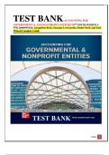 TEST BANK-ACCOUNTING FOR GOVERNMENTAL AND NON-PROFIT ENTITIES 19TH EDITION/ISBN13: 9781260809954/By Jacqueline Reck, Suzanne Lowensohn, Daniel Neely and Earl Wilson/Complete Guide