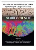 Test Bank for Neuroscience 6th Edition by Purves | All Chapters Covered