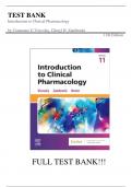 Test Bank For Introduction to Clinical Pharmacology 11th Edition by Constance G Visovsky||ISBN NO:10,044311336X||ISBN NO:13,978-0443113369||All Chapters||Complete Guide A+