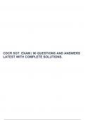 CDCR SGT. EXAM | 96 QUESTIONS AND ANSWERS LATEST WITH COMPLETE SOLUTIONS.