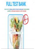Test Bank For Nutrition and Diet Therapy 9th Edition DeBruyne | 9781337269285 | All Chapters with Answers and Rationals