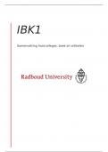 samenvatting IBK1: boek+artikelen+hoorcolleges