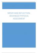 NR509 WK8 Reflection, Advanced Physical Assessment 2024