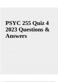 PSYC 255 Final Exam  Questions With Answers Latest Updated 2024 (GRADED)