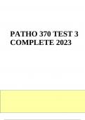 PATHO 370 TEST 3 Questions With Answers Latest Updated 2024 (GRADED)