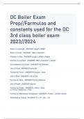 2024 LATEST DC Boiler Exam Prep//Formulas and constants used for the DC 3rd class boiler exam 