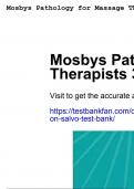 mosbys pathology for massage therapists 3rd edition salvo test bank