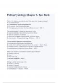 Test Bank For Pathophysiology 9th Edition McCance Chapter 1 Questions & Answers (A+ GRADED 100% VERIFIED) 