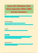 SSA Academy 421 Exam Question With 100 % Correct Answer Graded A.