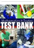 Test Bank For Mathematics for the Trades: A Guided Approach 11th Edition All Chapters - 9780134765785