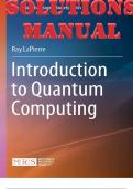 Introduction to Quantum Computing Solution Manual