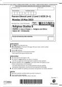 Pearson Edexcel Level 1/Level 2 GCSE (9–1) Religious Studies B PAPER 1: Area of Study 1 – Religion and Ethics Option 1B – Christianity QP 2023