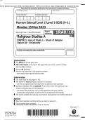 Pearson Edexcel Level 1/Level 2 GCSE (9–1) Religious Studies A PAPER 1: Area of Study 1 – Study of Religion Option 1B – Christianity QP 2023
