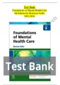 Test bank for foundations of mental health care 8th edition by morrisonvalfre Latest update 2023-2024