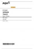 AQA 2023 A-level GERMAN 7662/2 Paper 2 MS