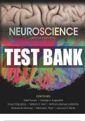 Test Bank for Neuroscience 6th Edition by Dale Purves ISBN 9781605353807 Chapter 1-34 | Complete Guide A+