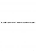 ACAMS Certification Questions and Answers 2023.