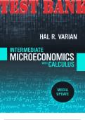 TEST BANK for Intermediate Microeconomics with Calculus A Modern Approach Media Update 1st Edition 