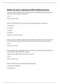 BUAD 331 Exam 2 Questions With Verified Answers 