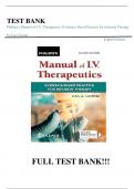 Test Bank For Phillips's Manual of I.V. Therapeutics Evidence-Based Practice for Infusion Therapy Eighth Edition by Lisa Gorski||ISBN NO:10,1719646090||ISBN NO:13,978-1719646093||All Chapters||Complete Guide A+