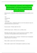 Ch. 15: Adrenergic Agonists and Antagonists - Pharmacology: A Patient Centered Nursing Process Approach 10e Exam Questions and Answers| Grade A
