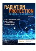 Test Bank For Radiation Protection in Medical Radiography 9th Edition By Mary Alice Statkiewicz Sherer; Paula J. Visconti; E. Russell Ritenour; Kelli Haynes ( ) / 9780323825030 / Chapter 1-16 / Complete Questions and Answers A+